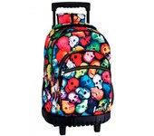 Trolley Calaveras 46cm, un diseño atrevido con calaveras, ideal para los que buscan un estilo único en sus viajes.