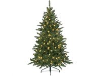 HOMCOM Árbol de Navidad Árbol de Navidad Artificial y Soporte de Metal Árbol Navideño para Salón Interior Verde