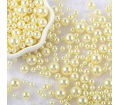 10g Random Mix 3-10mm No Hole ABS Imitation Pearl Bead For Vase Filler Makeup Brush For DIY  Jewelry Making  Decor  F0912