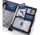 6 Pcs Travel Clothes Storage Waterproof Bags Portable Luggage Organizer Pouch Packing Cube 6 Colors Local Stock Hot Selling