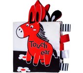 Etiquetas: libro de tela táctil, resistente al desgarro, masticable, interactivo entre padres e hijos, libro de tela con educación visual en color