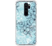 Funda Silicona Antigolpes para Xiaomi Redmi Note 8 Pro diseño Flores 03 Dibujos