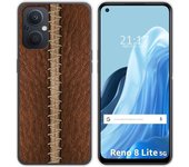 Funda Silicona para Oppo Reno 8 Lite 5G diseño Cuero 01 Dibujos