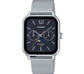 Reloj CASIO MTP-M305M-1AVER Fase Lunar Hombre MTP-M305 Series con correa de malla Plateado