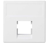 Placa K45 sin guardapolvo con 1 conector amperimetro blanco nieve SIMON K076/9