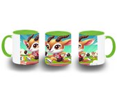 MERCHANDMANIA TAZA COLOR gacela deportista profesion juegos olimpicos color mug