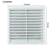 Efficient Ventilation Grille Durable PP Material Suitable For Wall Or Ceiling Openings Vermin And Rodent Protection White