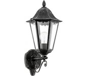 Eglo Aplique de pared aluminio negro pátina IP44 - Navedo