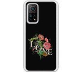 Funda compatible con Xiaomi Mi 10T/Mi 10T Pro - tatoo rosa efecto bordado