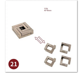 Metal Puzzle Brain Teasers Grow the Intellect Box Unwrapped Toys For Kids Adults Fidget For Logica Games