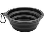 Collapsible Pet Silicone Dog Food Water Bowl Outdoor Camping Travel Portable Folding Pet Supplies Pet Bowl Dishes with Carabiner