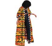 African Dresses for Women African Ethnic Print Loose Long Trench Coat Streetwear Dashiki African Clothes Cardigan African Kimono