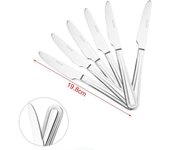 Maxia Market - Cubiertos accesorios para cocina, cuchillo para carne, fruta, de mesa, pescado, cuchara de postre, sopa, tenedor, espatula para tarta, acero inoxidable INOX - Colección ELEGANCE