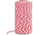 Navidad Cuerda   de Algodón para Envolver Regalos, Manualidades, Decoración, Cocina - 2mm x 100M