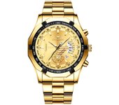 Luxury Men's Watches Stainless Steel Band Fashion Waterproof Quartz Watch For Man Calendar Male Clock Reloj Hombre FNGEEN S001