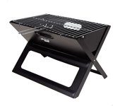Barbacoa Portátil y Plegable Aktive a carbón, de acero, medidas 45x29x30cm, con asa de transporte