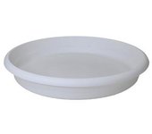 Plastiken Plato de Inyección para Maceta Terra ø16cm Blanco Plástico - Resistente y Duradero