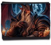 MERCHANDMANIA BILLETERA BILLETERO mago dragon mundo fantasia serie pelicula videojuego hombre caballero negro monedero