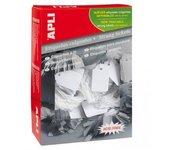 Caja 1.000 etiquetas colgantes blancas 18 x 29 mm apli 389