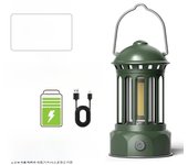 European Roman Pillar Vintage Camping Lantern Creative Atmosphere Flashlight Outdoor Lighting Lamp With Hook Warm White Light