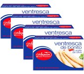 ARLEQUIN Ventresca de Bonito en Aceite de Oliva, Pack de 4 Latas de 120 grs (480 grs)