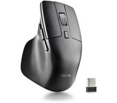 Ratón Inalámbrico por Bluetooth NGS HIT-RB/ Batería recargable/ Hasta 1600 DPI/ Negro