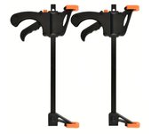 8 Inch Bar Clamps for Woodworking, 1/2 Pack Quick Grip Clamps Trigger  One Handed Ratchet Clamp, Mini Small Bar Clamp for Craft