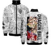 Dragon Ball Son Goku Men Jacket Fashion 3D Stand Collar Sweatshirts Cartoon Boy Long-sleeve Zipper Jackets Tops Clothing Gifts