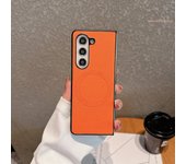 Case for Galaxy Z fold 6 4 3 Preimum PU Leather Case for Magsafe Wireless Charge For Samsung Galaxy ZFold 5 4 3 Couqe Funda