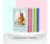 5/10/20pcs Magnetic Photo Frames for Fujifilm Instax Mini Film Papers Double Sided Fridge Picture Frame Magnets Artwork Frames