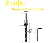 Countersink Drill Bit Set Reamer Woodworking Chamfer Counterbore Pliot Hole Cutter Screw Hole Drill 4/5/6/7/8/10mm HSS Hole Dril