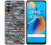 Tumundosmartphone Funda Gel Tpu para Oppo A74 4G diseño Ladrillo 05 Dibujos