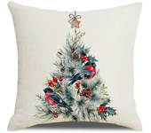Christmas Cushion Covers 45x45 cm Farmhouse Xmas Decor Red Black Buffalo Plaids Santa Pillow Cover Winter Holiday Decorations