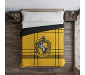 BL BELUM  Funda nórdica Harry Potter, Funda nórdica con botones 100% algodón modelo Classic Hufflepuff - Funda Nórdica Extrasuave - Funda Nórdica 100% Made in Spain