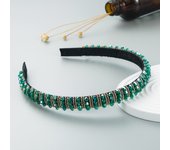 Korean Version Of Fashionable Handmade Woven Beaded Crystal Headband For Women's Minimalist Hair Accessories