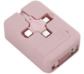 2 first generation macaron retractable storage brackets 3-in-1 charging cable 1-to-3 data cables