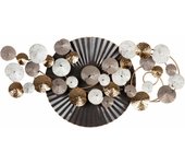 Adda Home Adorno Pared Metal 120x10x66 Cm - Pieza Decorativa para Crear un Ambiente Acogedor y Atractivo