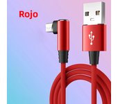 3A Micro USB Elbow Fast Charge Data Cord Nylon Braided For Samsung Galaxy S7 S6 S3 Xiaomi Mi 11 12 Android Phone Charger Cable