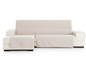 Funda de sofa chaise longue m/3 silver izq. c/21, Tamaño normal izquierda, 170x310x110cm, Fábricada en España