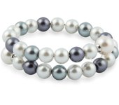 Set Conjunto de Joyería Mallorca Nyana Chic  Pendientes, Pulsera y Collar de Doble Vuelta  Diseño Mediterráneo Elegante  Plata y Acabados de Alta Calidad  Perfecto para Eventos, Bodas o Uso Diario  Joyería Femenina Sofisticada y Versátil