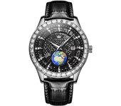 OLEVS 9967 Moda Hombres Cuarzo reloj Regalo Acero Redonda Reloj de pulsera Calendario