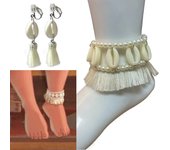 Gilrs Moana 2 Wig and Necklace Flower Clip Dress Up Set Carnival Vaiana Costume Accessories Moana Pet Pig and Cock Xmas Gift