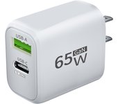 65W GaN PD USB Fast Charging QC3.0 Mobile Phone Fast Charger 2 Ports Type C EU/US Plug Adapter For iPhone Xiaomi Samsung Huawei