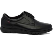 Callaghan 81308 Zapatos con cordones Sun para hombre en negro de piel