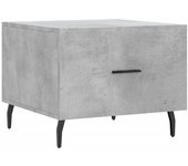 vidaXL Mesa de centro madera de ingeniería 50x50x40 cm Blanco, Negro, Blanco brillante Mesita de Salón o Comedor o Auxiliar Mesa de Café Meuble Salón