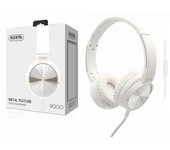 Auricular Casco con Micrófono y Botón Multifunción - Blanco EP200