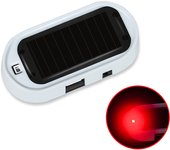 Car Fake Security Light Solar Powered Super Bright Simulated Dummy Alarm Blue/Red Light Wireless Warning Anti-Theft Caution Lamp