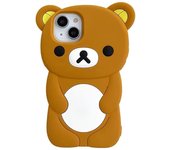 3D Cartoon Animal Cute Bear Soft Silicone Case for IPhone 13 12 14 15 Pro Max 11 IPones 15Pro IPhone15 Kawaii Kids Girls Cover