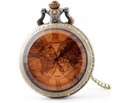 Fashionable Multiple Spherical Styles Vintage Relief Steampunk Carved And Hollowed Out Roman 15 Types Pocket Watch On Chain