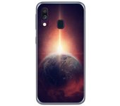Tumundosmartphone Funda Gel Tpu para Samsung Galaxy A40 diseño Tierra Dibujos